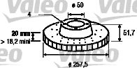 VALEO Тормозной диск 186149