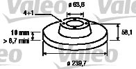 VALEO Тормозной диск 186158