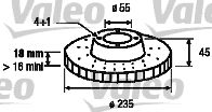 VALEO Тормозной диск 186449