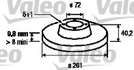 VALEO Тормозной диск 186458