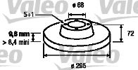 VALEO Тормозной диск 186528