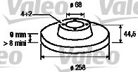 VALEO Тормозной диск 186564