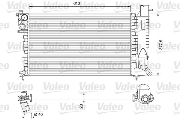 VALEO radiatorius, variklio aušinimas 231010