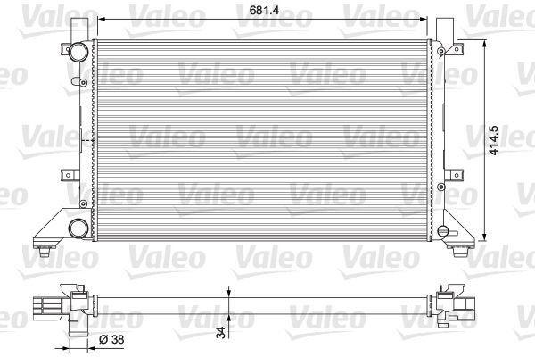 VALEO radiatorius, variklio aušinimas 231605