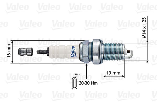 VALEO Свеча зажигания 246880