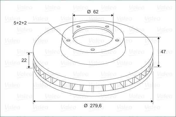 VALEO Тормозной диск 297135