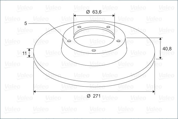 VALEO Тормозной диск 297493