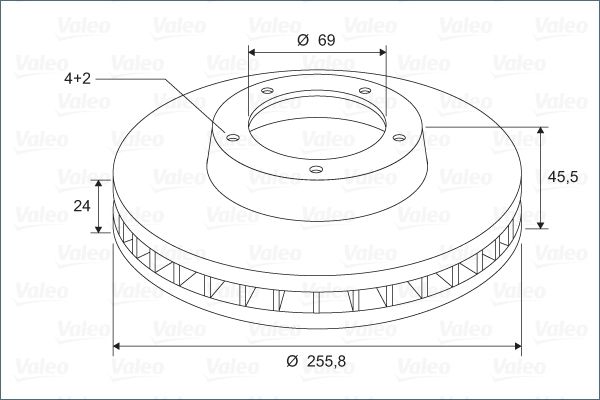 VALEO Тормозной диск 297648