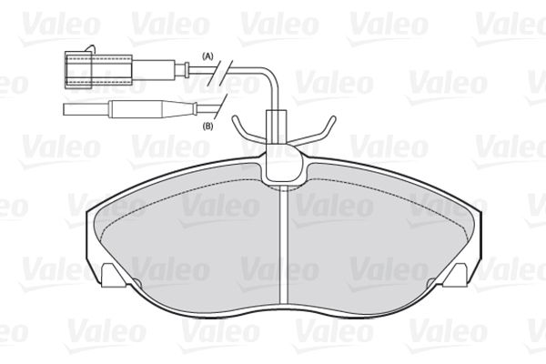 VALEO Комплект тормозных колодок, дисковый тормоз 301010