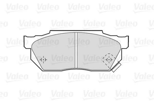 VALEO stabdžių trinkelių rinkinys, diskinis stabdys 301047