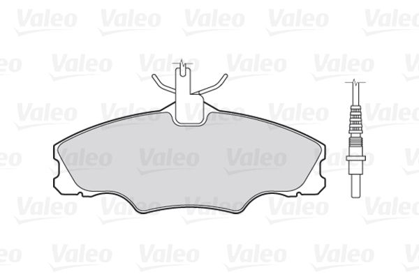 VALEO Комплект тормозных колодок, дисковый тормоз 301068