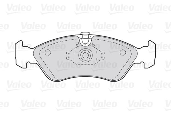 VALEO stabdžių trinkelių rinkinys, diskinis stabdys 301184