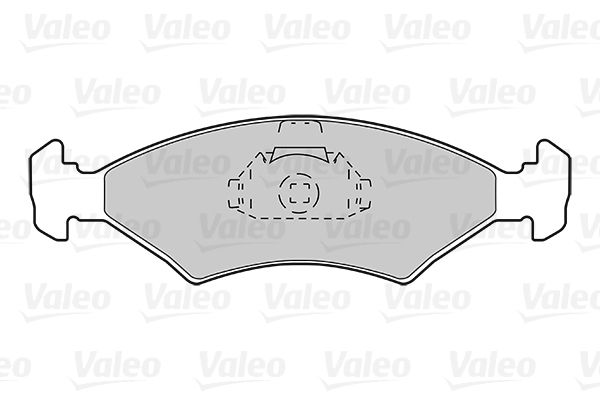 VALEO Комплект тормозных колодок, дисковый тормоз 301212