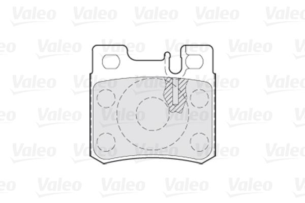 VALEO stabdžių trinkelių rinkinys, diskinis stabdys 301272