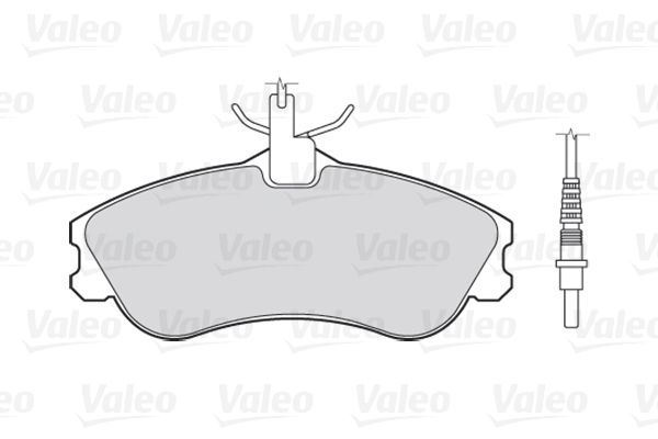VALEO Комплект тормозных колодок, дисковый тормоз 301326