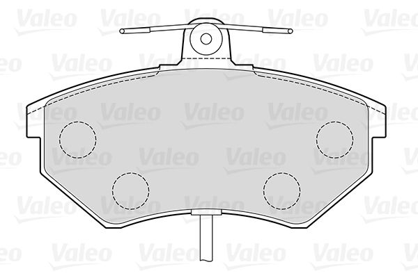 VALEO Комплект тормозных колодок, дисковый тормоз 301484