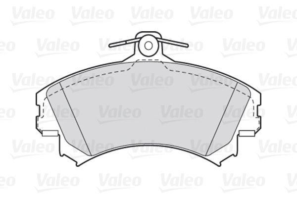 VALEO Комплект тормозных колодок, дисковый тормоз 301493