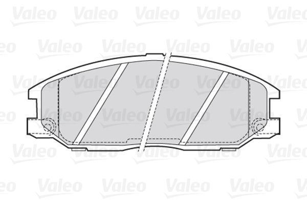 VALEO stabdžių trinkelių rinkinys, diskinis stabdys 301505