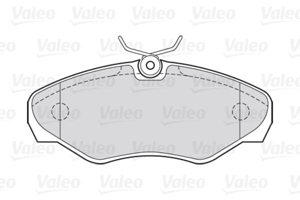 VALEO stabdžių trinkelių rinkinys, diskinis stabdys 301545