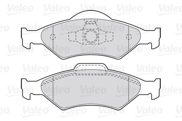 VALEO stabdžių trinkelių rinkinys, diskinis stabdys 301563