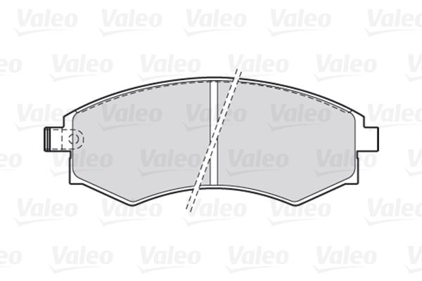 VALEO stabdžių trinkelių rinkinys, diskinis stabdys 301574