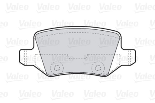 VALEO stabdžių trinkelių rinkinys, diskinis stabdys 301583