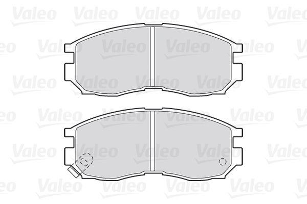 VALEO stabdžių trinkelių rinkinys, diskinis stabdys 301625