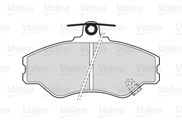 VALEO Комплект тормозных колодок, дисковый тормоз 301634