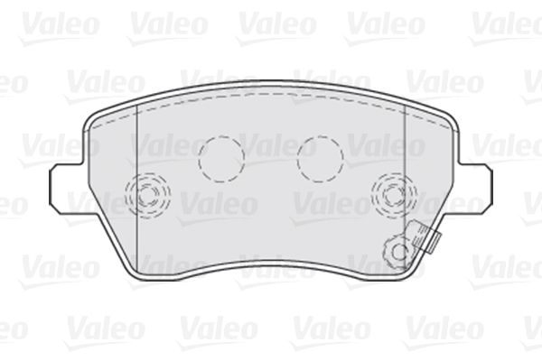 VALEO stabdžių trinkelių rinkinys, diskinis stabdys 301641