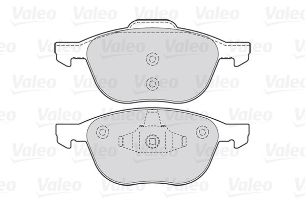 VALEO stabdžių trinkelių rinkinys, diskinis stabdys 301649