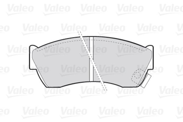 VALEO stabdžių trinkelių rinkinys, diskinis stabdys 301666