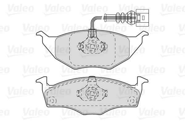 VALEO stabdžių trinkelių rinkinys, diskinis stabdys 301734