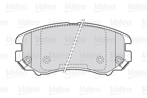 VALEO stabdžių trinkelių rinkinys, diskinis stabdys 301744