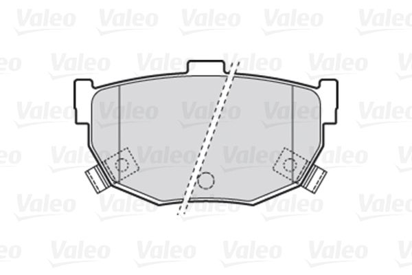 VALEO Комплект тормозных колодок, дисковый тормоз 301817