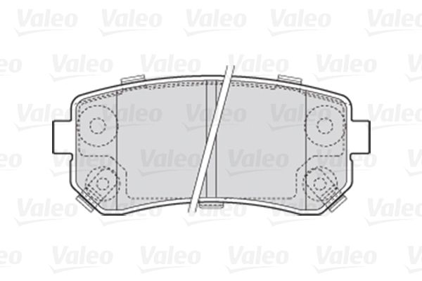 VALEO stabdžių trinkelių rinkinys, diskinis stabdys 301867