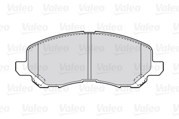 VALEO stabdžių trinkelių rinkinys, diskinis stabdys 301886