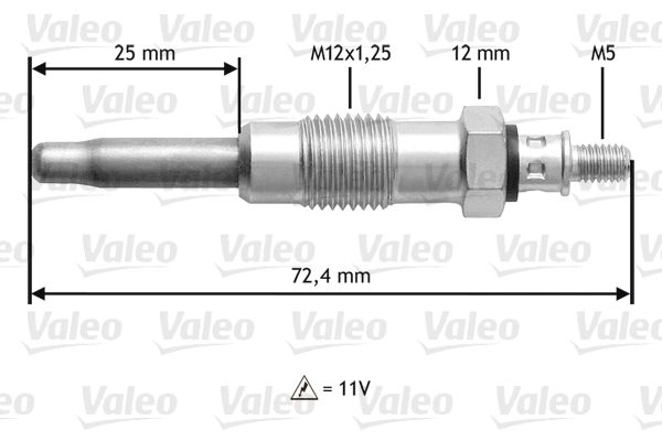 VALEO Свеча накаливания 345100