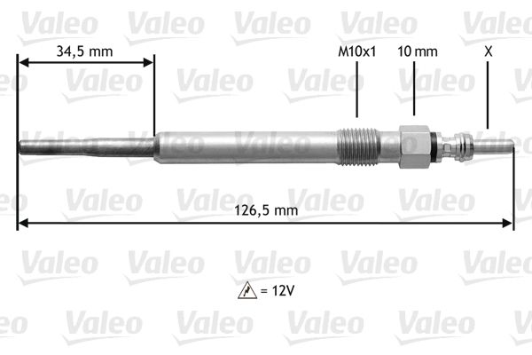 VALEO kaitinimo žvakė 345122