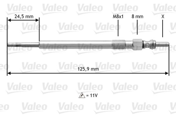 VALEO Свеча накаливания 345164