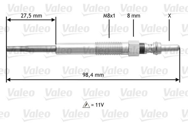 VALEO kaitinimo žvakė 345175