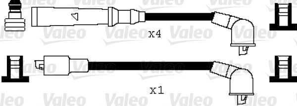 VALEO Комплект проводов зажигания 346026