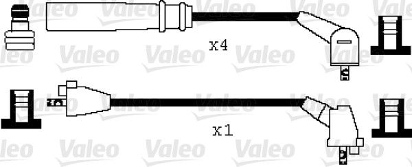 VALEO Комплект проводов зажигания 346042