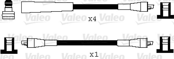 VALEO Комплект проводов зажигания 346055