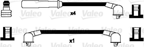 VALEO Комплект проводов зажигания 346064