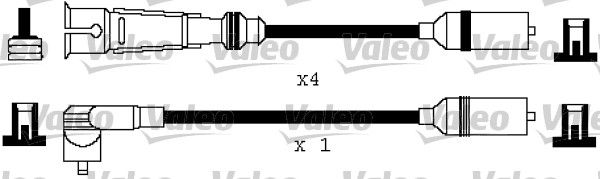 VALEO uždegimo laido komplektas 346111