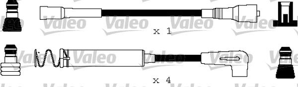 VALEO Комплект проводов зажигания 346136