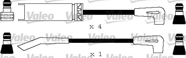 VALEO uždegimo laido komplektas 346161