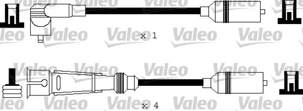 VALEO Комплект проводов зажигания 346179