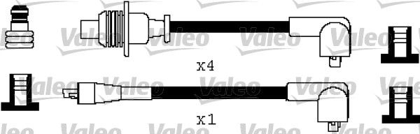 VALEO Комплект проводов зажигания 346218