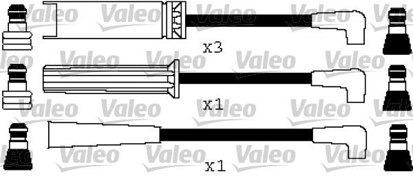 VALEO uždegimo laido komplektas 346234